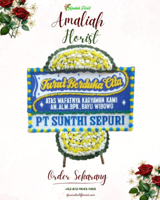 Papan Bunga Duka di Sinduharjo